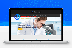 响应式显微镜光学仪器外贸企业网站模板