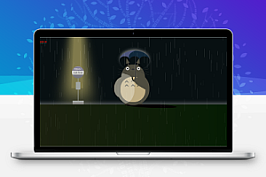 宫崎骏龙猫404页面html单页源码