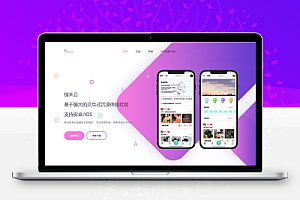 简约大气的app下载页源码