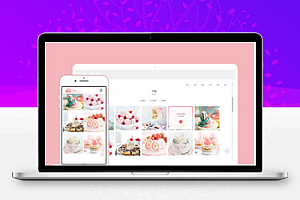 响应式蛋糕甜点类网站源码前端模板下载