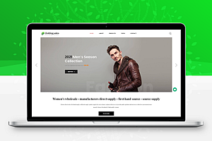 响应式服装服饰外贸企业网站模板