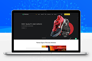 响应式鞋业外贸企业网站模板