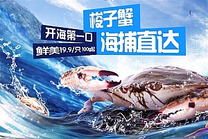 又到京东七鲜超市周末值得买活动 低价抢购开海第一波“顶盖肥”梭子蟹