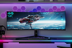 酷冷至尊推出新款57寸游戏显示器:mini LED曲面屏、双4K 120Hz