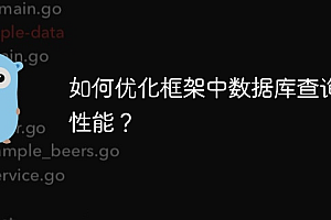 如何优化框架中数据库查询的性能?