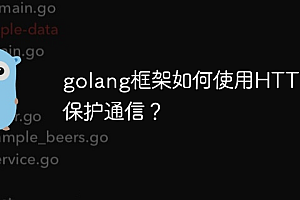 golang框架如何使用HTTPS保护通信?