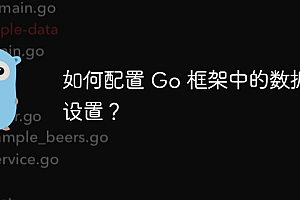 如何配置 Go 框架中的数据库设置?