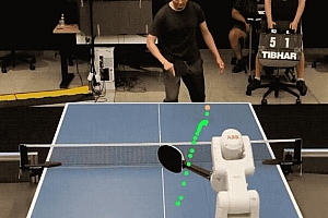 谷歌乒乓球机器人胜率超四成:达到人类业余乒乓球选手水平