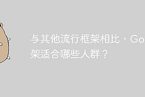 与其他流行框架相比,Go 框架适合哪些人群?