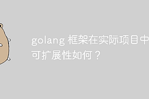 golang 框架在实际项目中的可扩展性如何?
