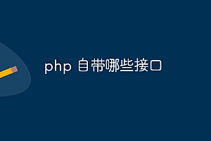 php 自带哪些接口