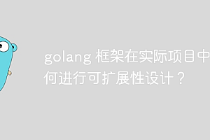 golang 框架在实际项目中如何进行可扩展性设计?