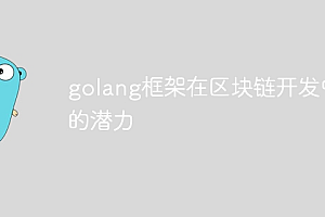 golang框架在区块链开发中的潜力
