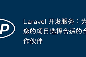 Laravel 开发服务:为您的项目选择合适的合作伙伴
