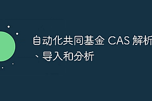 自动化共同基金 CAS 解析器、导入和分析