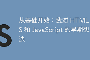 从基础开始:我对 HTML、CSS 和 JavaScript 的早期想法