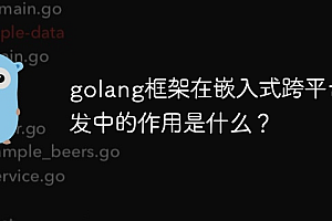 golang框架在嵌入式跨平台开发中的作用是什么?
