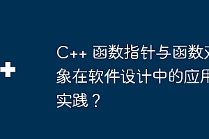 C++ 函数指针与函数对象在软件设计中的应用实践?