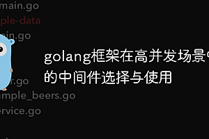 golang框架在高并发场景中的中间件选择与使用