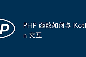 PHP 函数如何与 Kotlin 交互