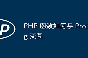 PHP 函数如何与 Prolog 交互