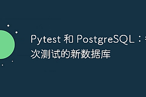 Pytest 和 PostgreSQL:每次测试的新数据库