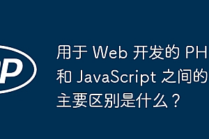 用于 Web 开发的 PHP 和 JavaScript 之间的主要区别是什么?