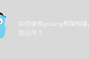 如何使用golang框架构建高性能应用?