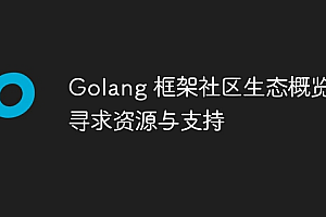 Golang 框架社区生态概览:寻求资源与支持
