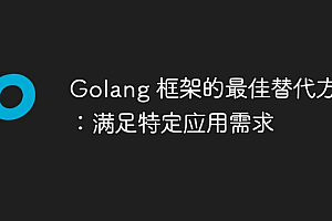 Golang 框架的最佳替代方案:满足特定应用需求