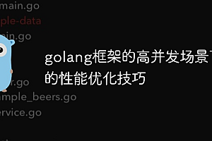 golang框架的高并发场景下的性能优化技巧