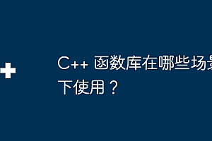 C++ 函数库在哪些场景下使用?