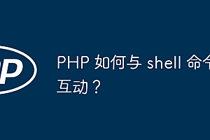 PHP 如何与 shell 命令互动?