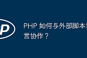 PHP 如何与外部脚本语言协作?