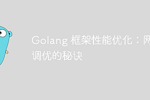 Golang 框架性能优化:网络调优的秘诀