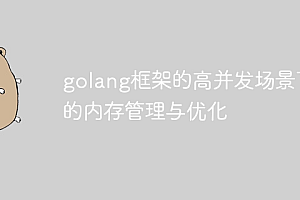 golang框架的高并发场景下的内存管理与优化
