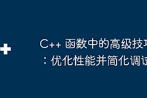 C++ 函数中的高级技巧:优化性能并简化调试