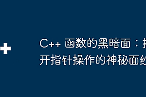 C++ 函数的黑暗面:揭开指针操作的神秘面纱