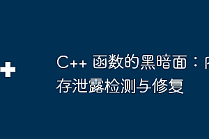 C++ 函数的黑暗面:内存泄露检测与修复