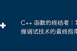 C++ 函数的终结者:掌握调试技术的最终指南