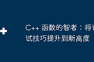 C++ 函数的智者:将调试技巧提升到新高度