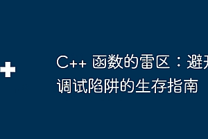 C++ 函数的雷区:避开调试陷阱的生存指南