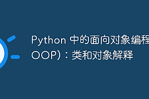 Python 中的面向对象编程 (OOP):类和对象解释