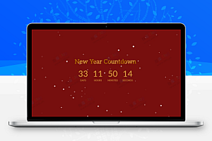 2025带背景音乐的圣诞节和元旦倒计时页面代码