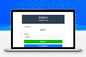 自适应易支付聚合收款单页源码