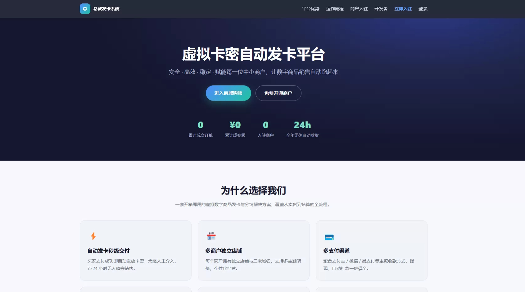 总裁自动发卡系统源码 总裁自动发卡系统源码